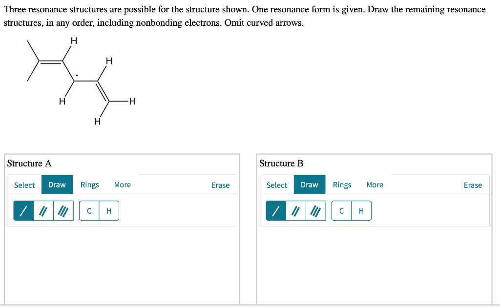 Three resonance structures are possible for the | Chegg.com