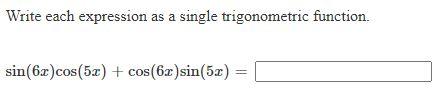 Solved Write each expression as a single trigonometric | Chegg.com