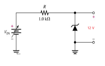 Solved Figure shows a zener diode regulator designed to hold | Chegg.com