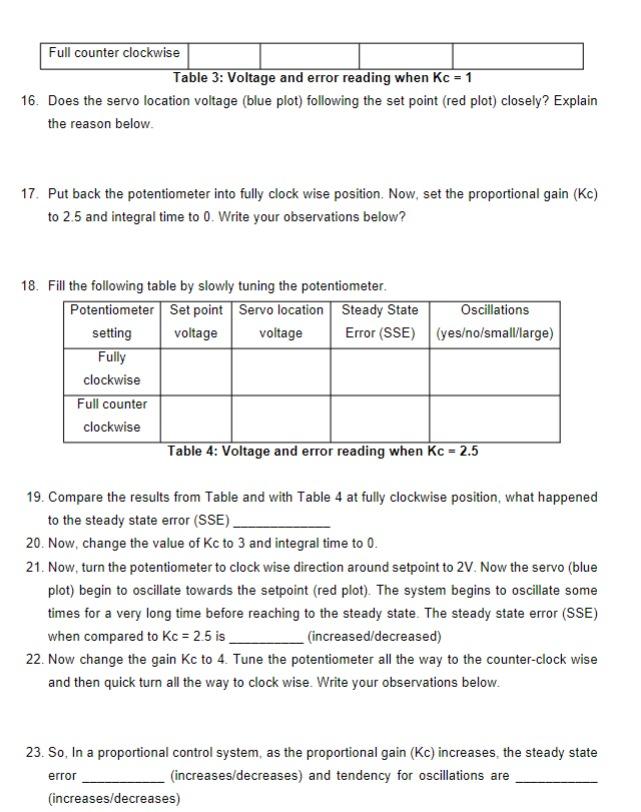 Objectives After completing this lab experiment you