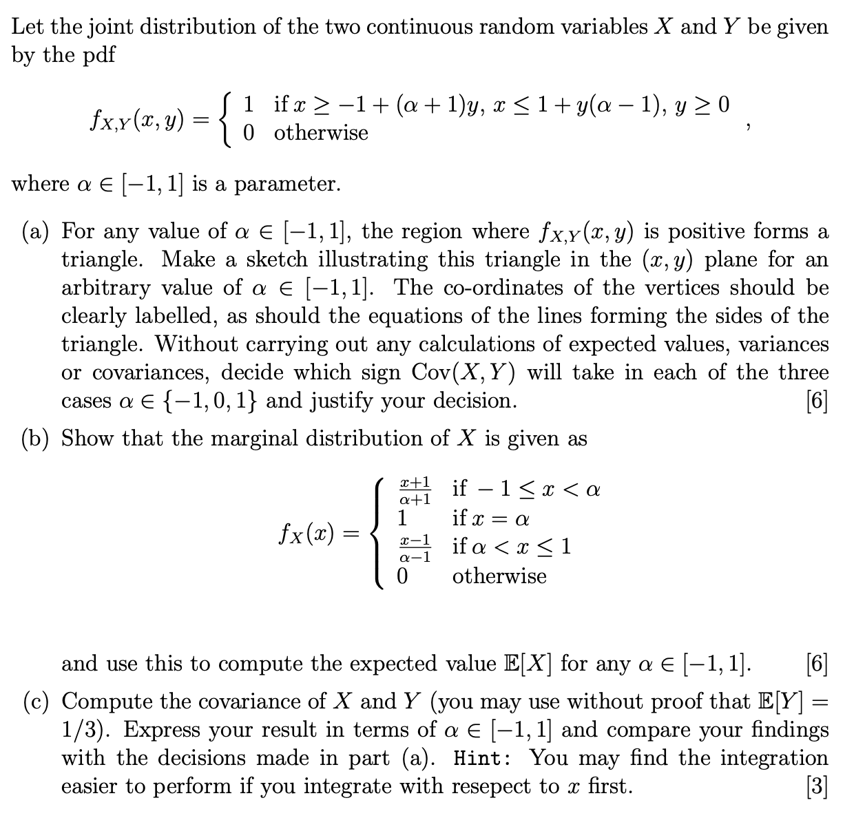 Let The Joint Distribution Of The Two Continuous R Chegg Com