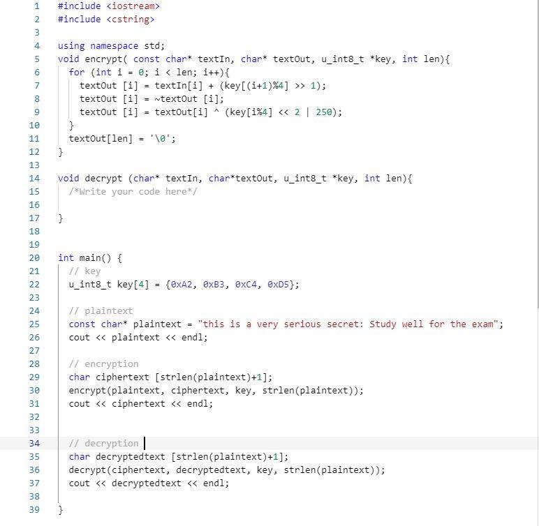 Solved Given An Encryption Algorithm That Uses Binary | Chegg.com