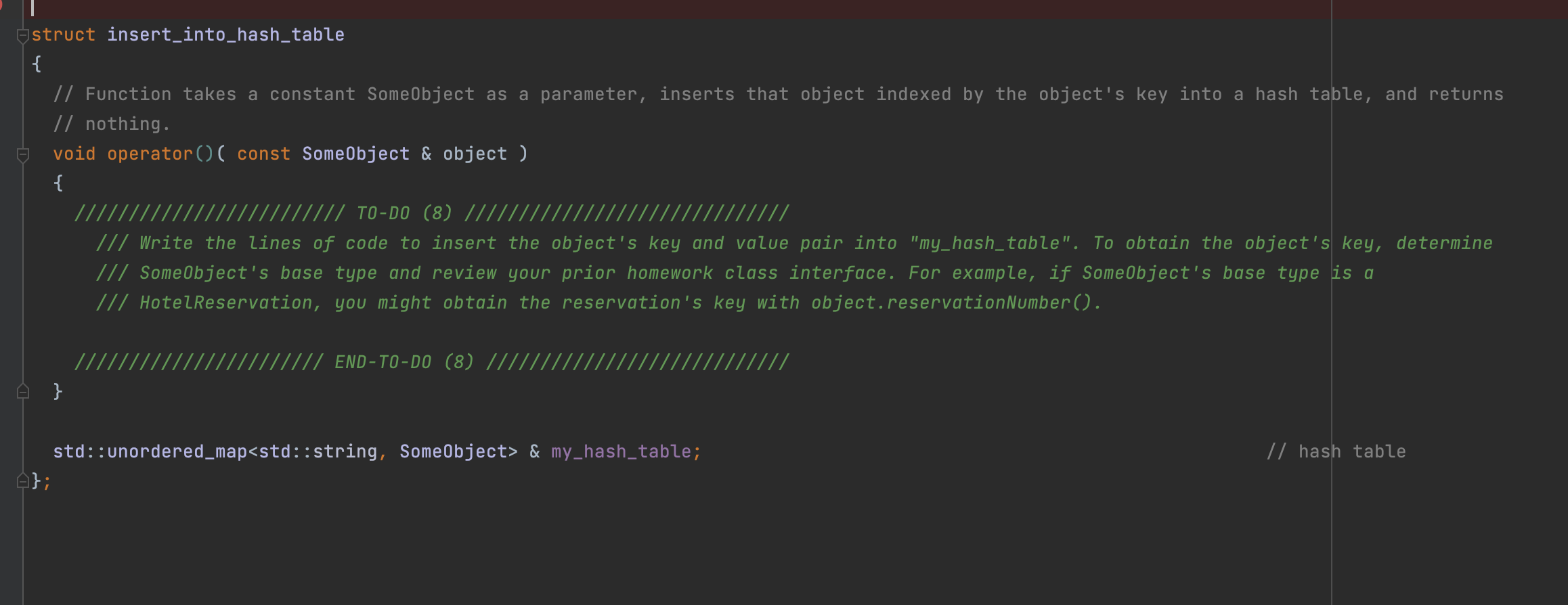 Solved struct insert_at_back_of_vector \{ // Function takes | Chegg.com