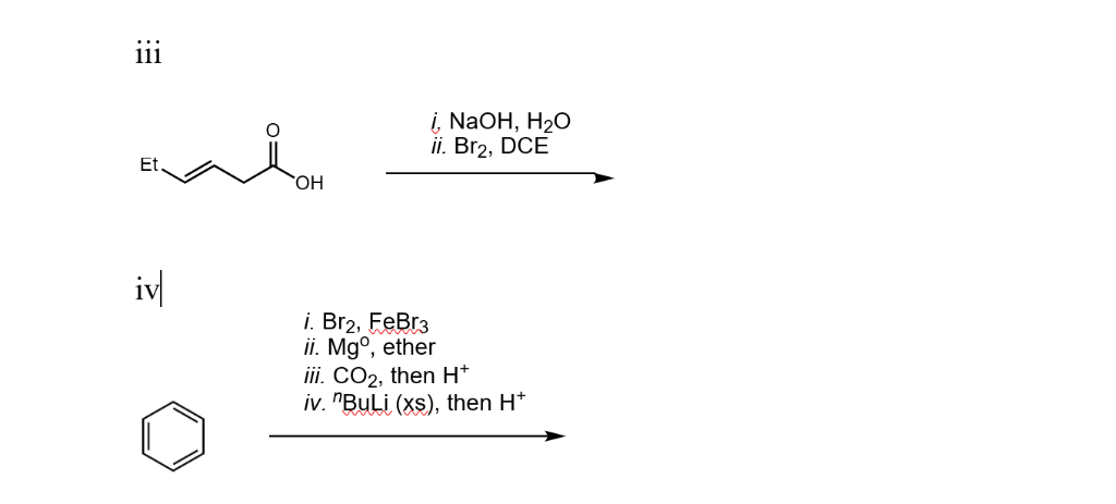 Solved 4. Predict the products i. LiAlH4, then H+ ii. PB13 | Chegg.com