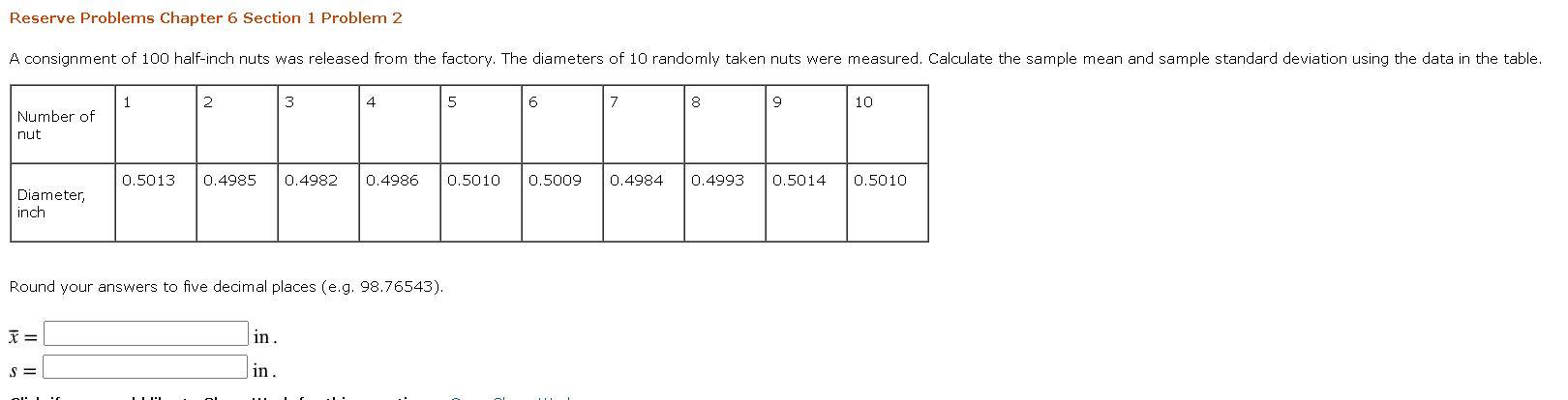 Solved Reserve Problems Chapter 6 Section 1 Problem 2 A | Chegg.com