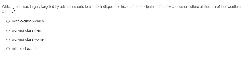 Which group was largely targeted by advertisements to use their disposable income to participate in the new consumer culture 