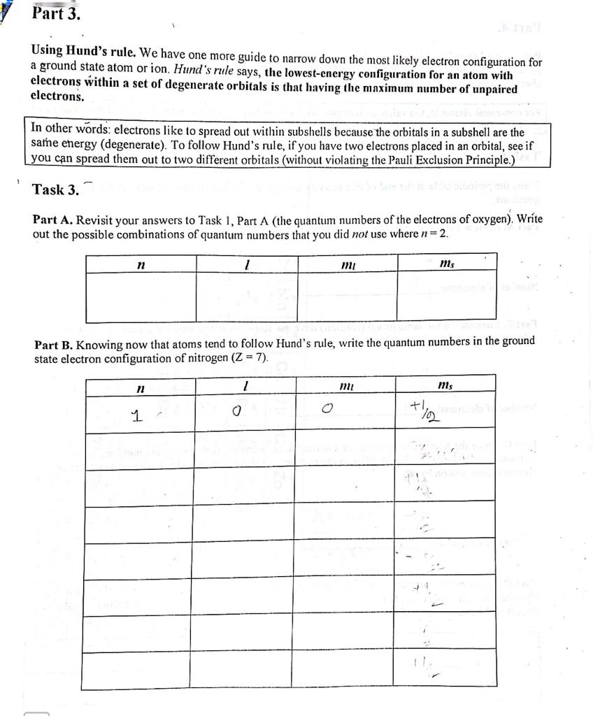 determine ground state of nitrogen atom using hund's rule