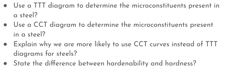 Solved - Use a TTT diagram to determine the | Chegg.com