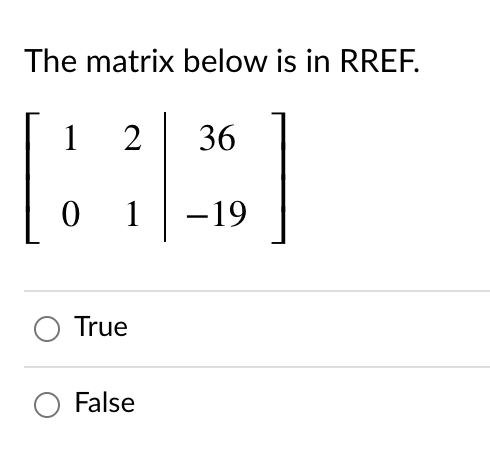 Solved Which of the following is not an allowed row Chegg