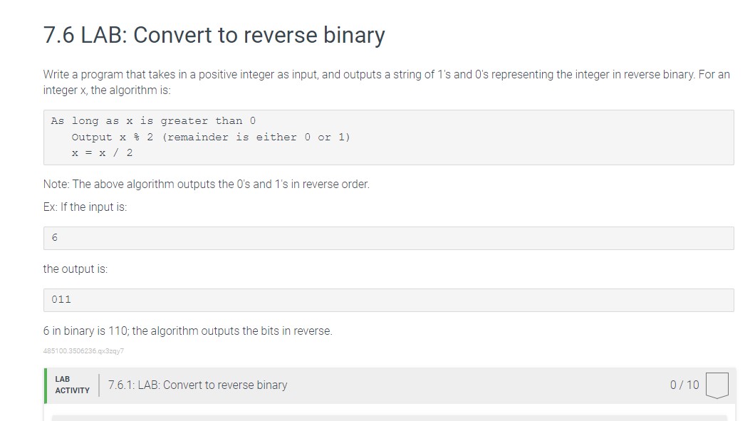 Solved Write a program that takes in a positive integer as | Chegg.com