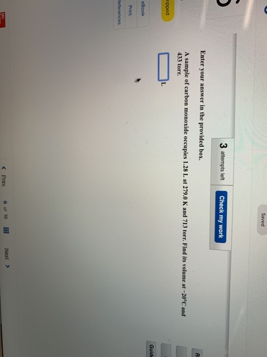 Solved Saved 3 attempts left Check my work Enter your answer | Chegg.com