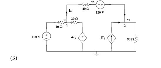 Solved . Use MATLAB to solve for the node voltages in the | Chegg.com