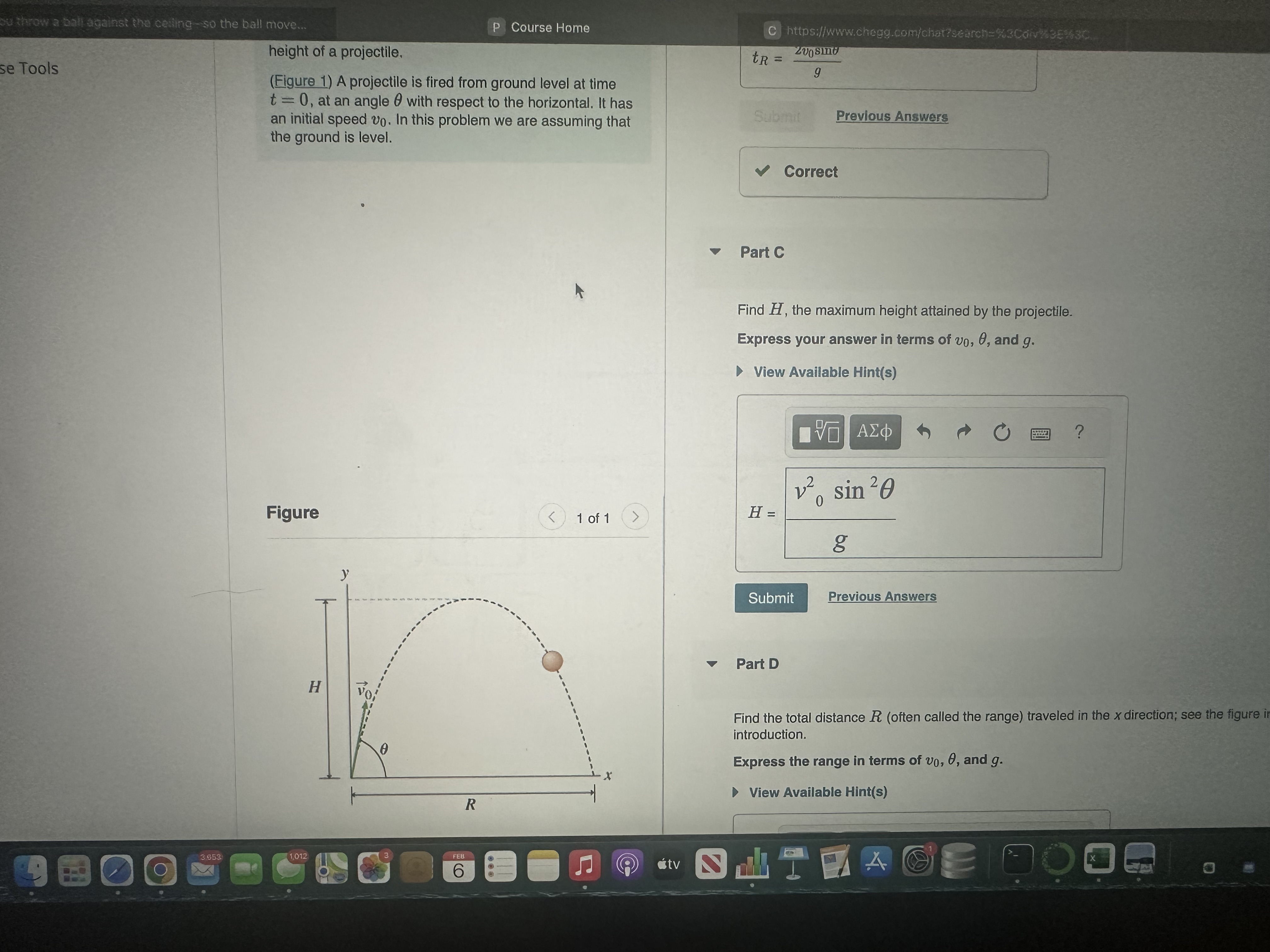 Solved PARTS C AND D Please any help is good ! | Chegg.com