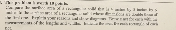 Solved . This problem is worth 10 points. Compare the | Chegg.com