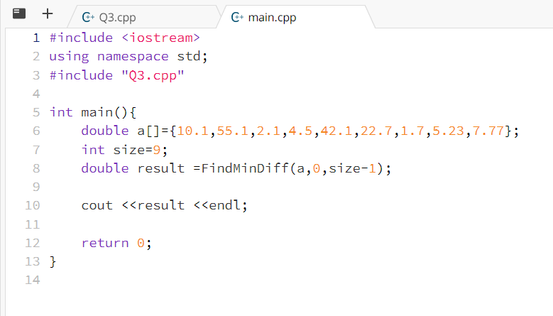 Solved Descriptio Complete the implementation of the | Chegg.com