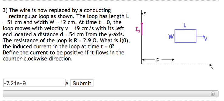 Solved Conducting Loop and Current-Carrying Wire 5 6 An | Chegg.com