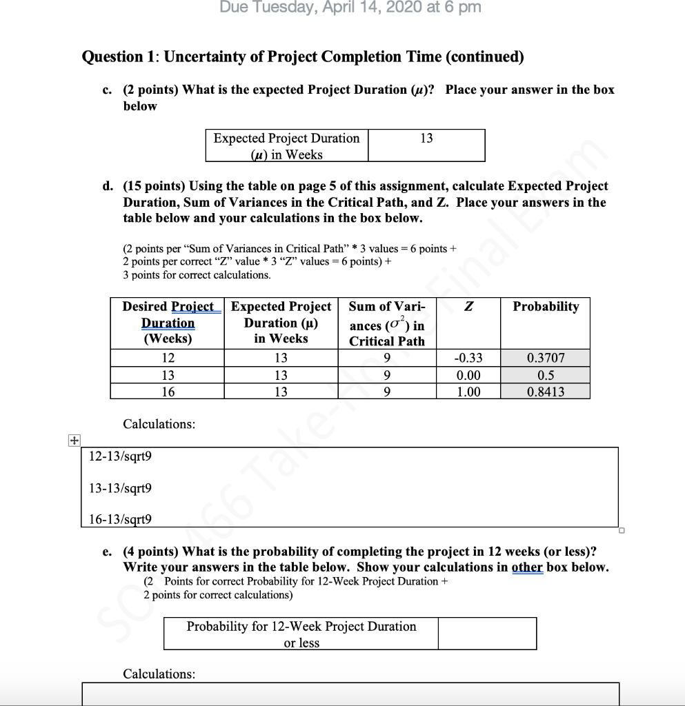 Solved Looking at question 1 a-d being completed, I don't | Chegg.com