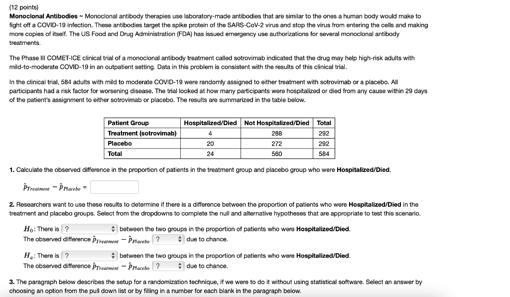Solved (12 points) Monoclonal Antibodies Monoclonal