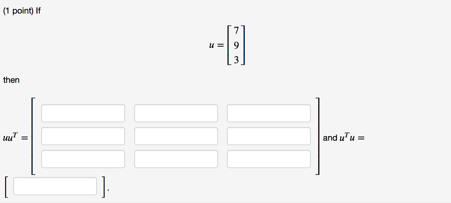 Solved 1 Point If 3 A 5 2 2 3 31 5 1 3 5 3 ل