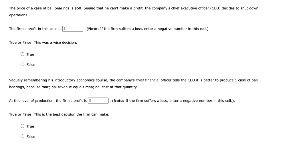 Solved Ball Bearings, Inc., faces costs of production as