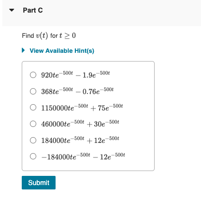 Solved Use the circuit below and the following values to | Chegg.com