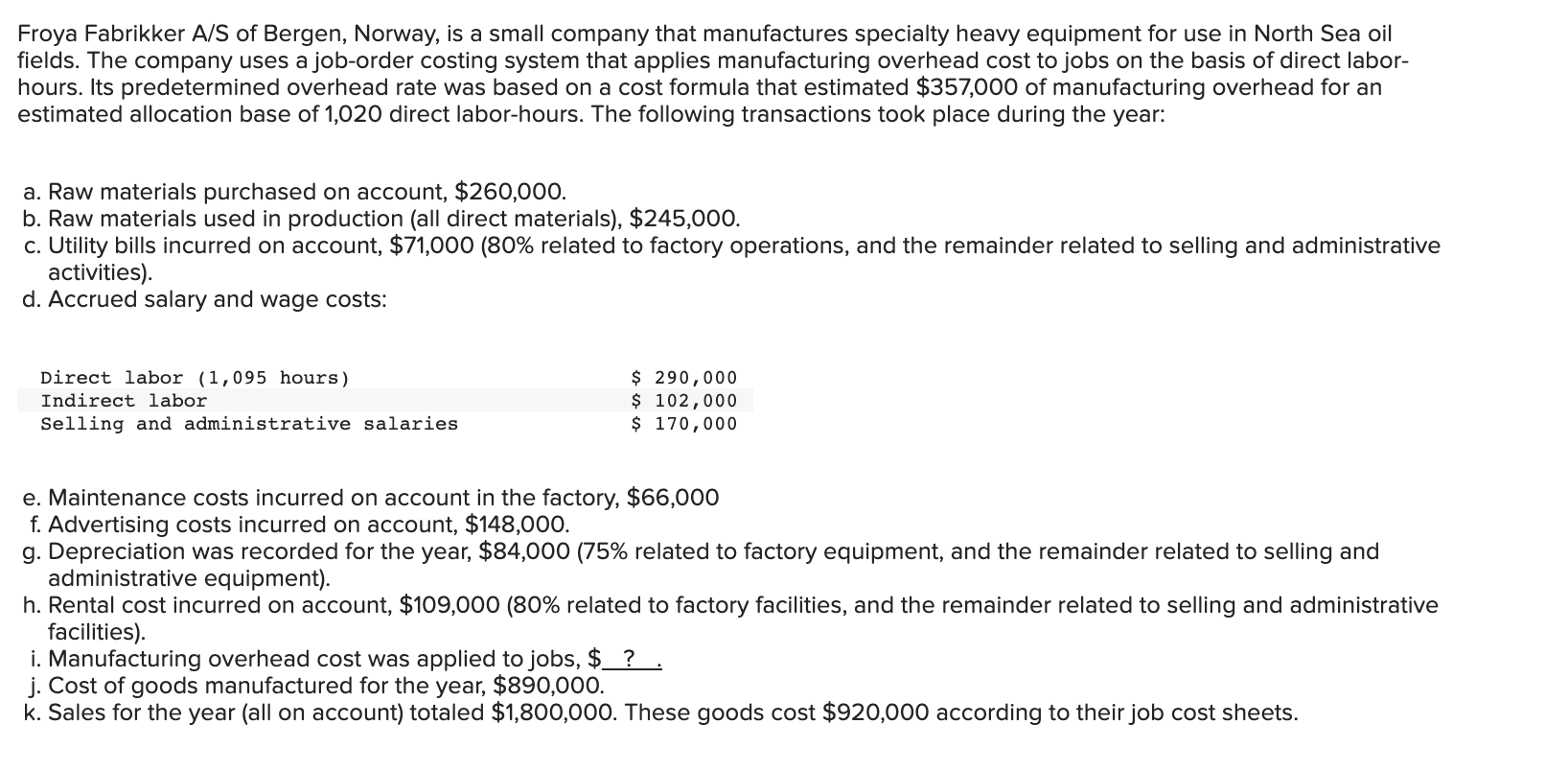 3 Prepare A Schedule Of Cost Of Goods Manufactured