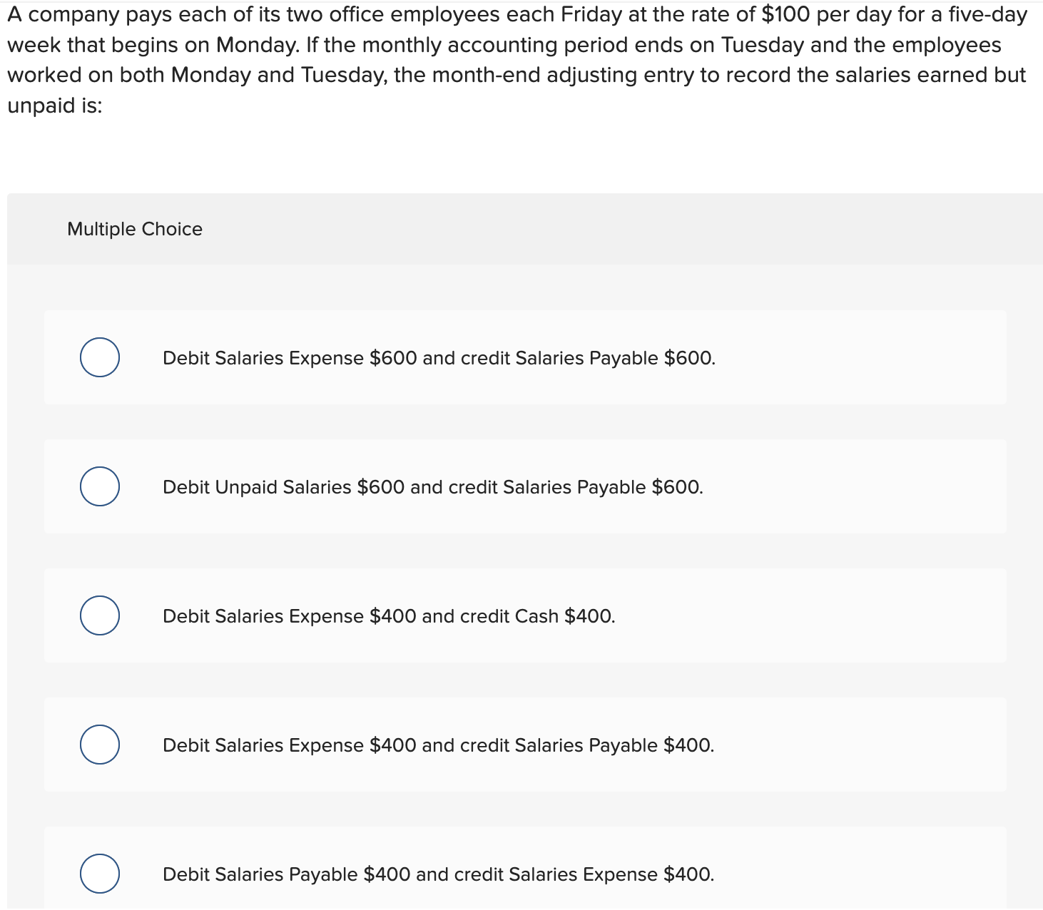 Solved a company pays each of its two office employees each chegg