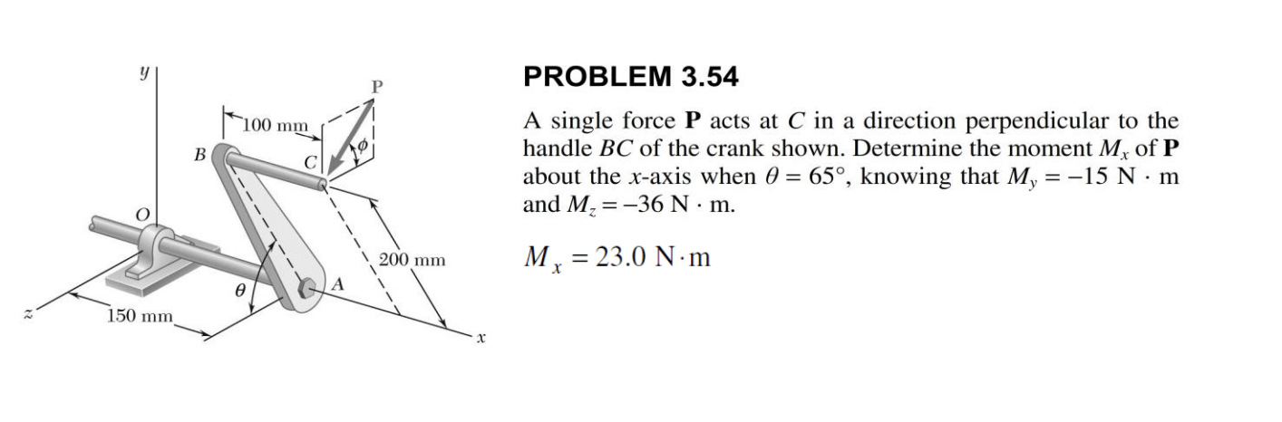 Solved A single force mathbf P acts at C