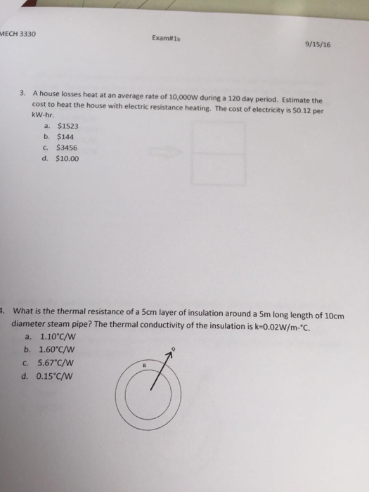 Solved 1. What is the rate of heat transfer through a wall | Chegg.com