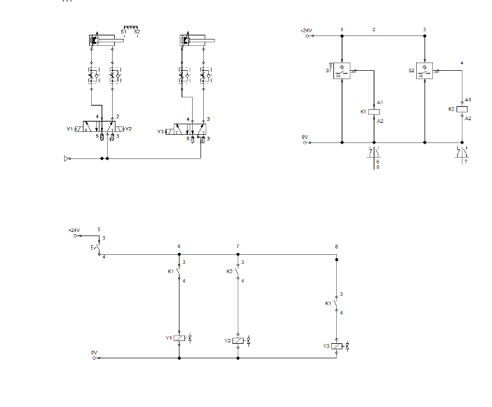 Below You Can See The Electropneumatic Circuit