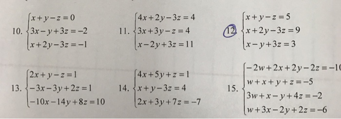 Solved {x Y Z 3x Y 3z -2 X 2y 3z -1, 40% OFF | latina.co.jp