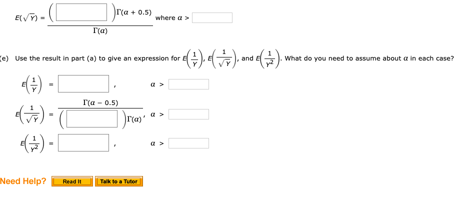 Solved Suppose That Y Has A Gamma Distribution With Param Chegg Com