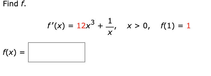 f x )= 1 3x 12