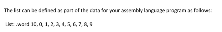 Solved You are to write an assembly language program that | Chegg.com