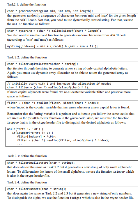 Task 1.1: write the following functionActivity 2 | Chegg.com