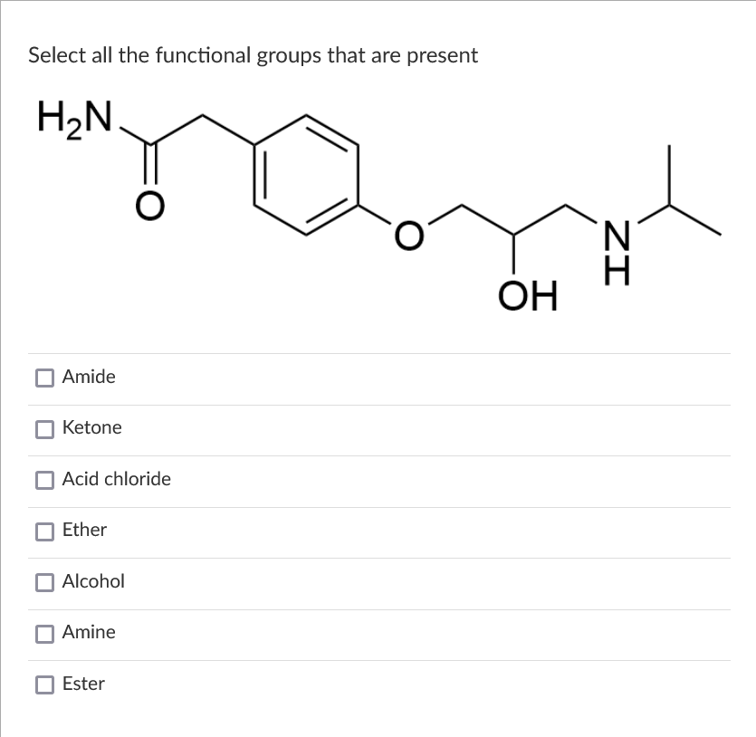 solved-select-all-the-functional-groups-that-are-present-h2n-chegg