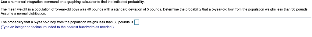 Solved Use a numerical integration command on a graphing | Chegg.com