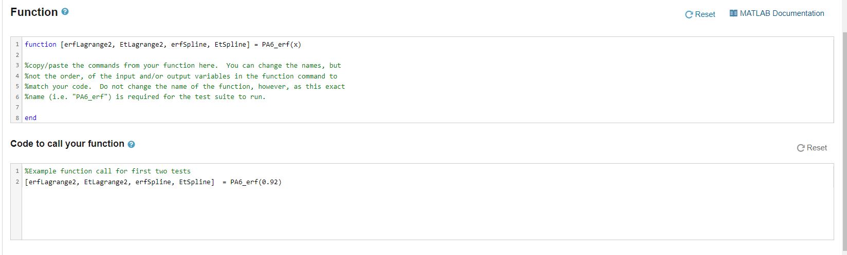 Solved Answer in Matlab. The error function is a | Chegg.com