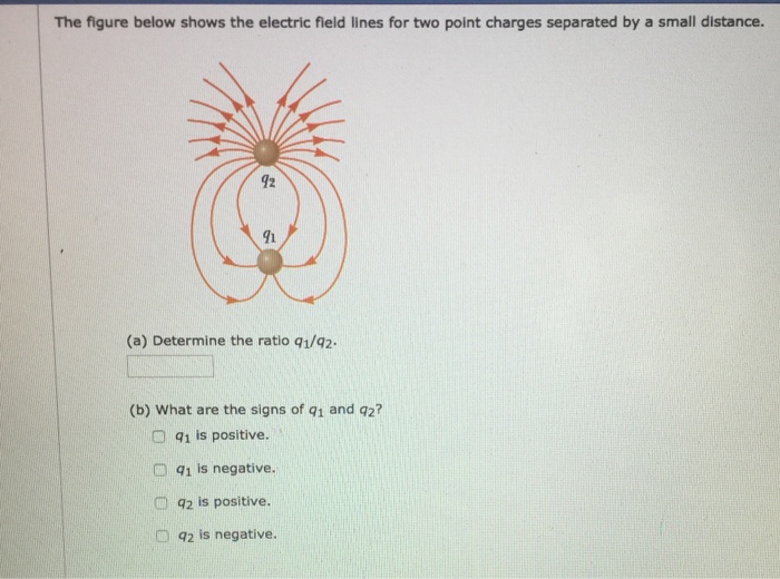 Solved The figure below shows the electric field lines for | Chegg.com