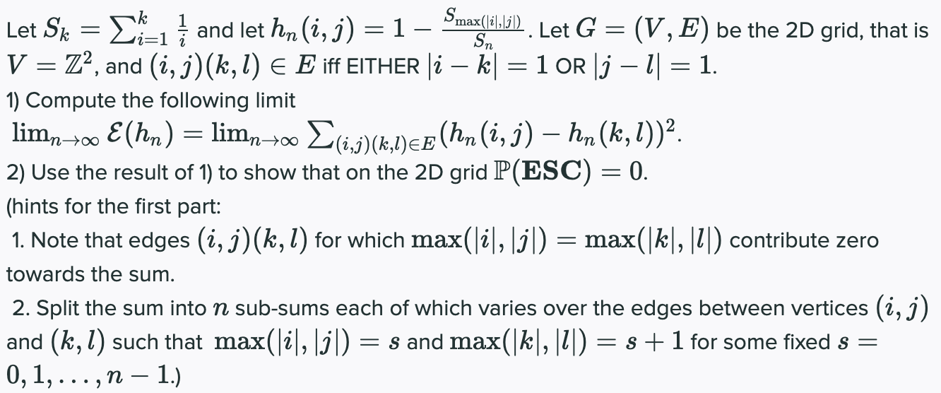 Let Sk Dk 1 1 And Let Hn I J 1 Smaglici Let Chegg Com