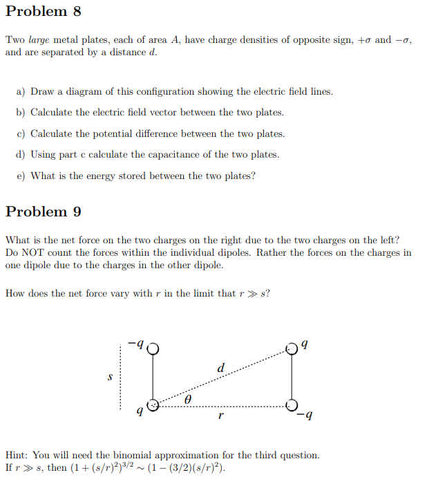 Solved Please help me answer problem 8 ﻿& 9 ﻿with | Chegg.com