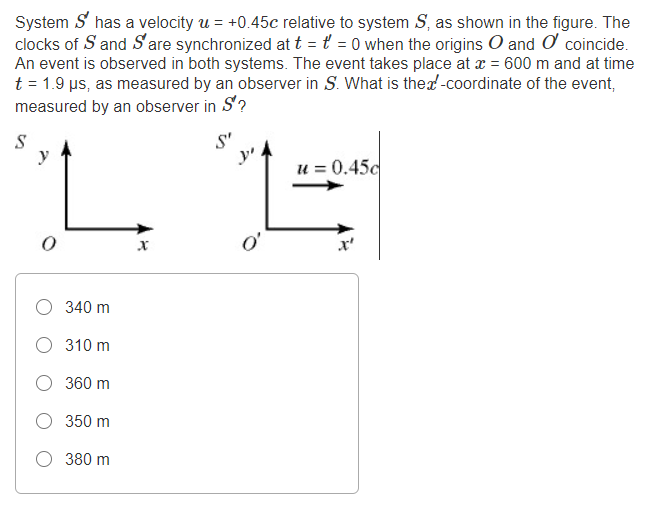 Solved A spaceship approaches the earth with a speed 0.50c. | Chegg.com