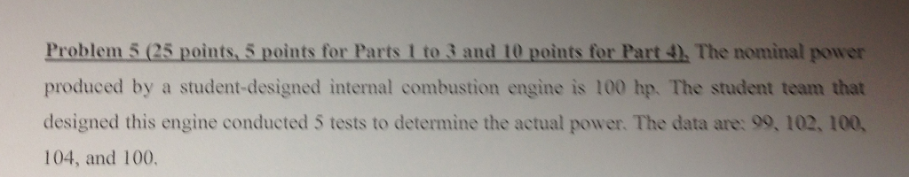 Solved Problem 5 (25 points, 5 points for Parts 1 to 3 and | Chegg.com