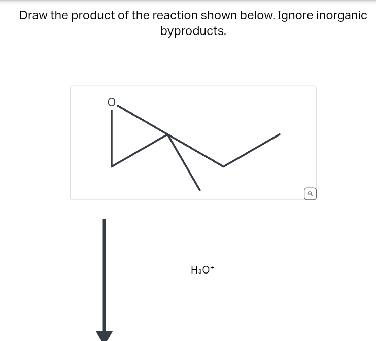 Solved Draw the product of the reaction shown below. Ignore | Chegg.com