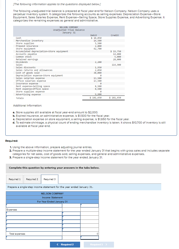 Solved a. Store supplies still available at fiscal year-end | Chegg.com