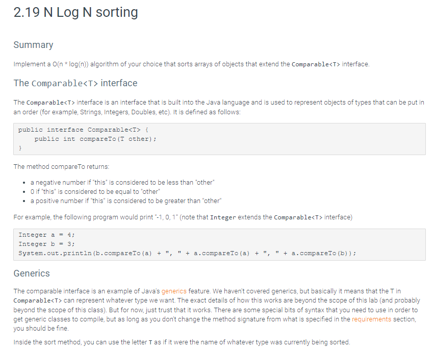 Solved Cannot use any built-in Java sorting methods such | Chegg.com