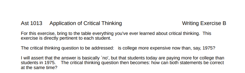 Solved Ast 1013 Application of Critical Thinking Writing | Chegg.com