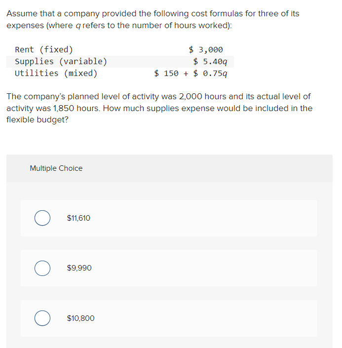 Solved Assume the following: - The standard labor rate per | Chegg.com