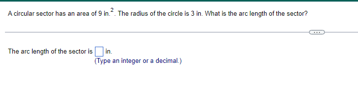 find area of sector with radius and arc length calculator