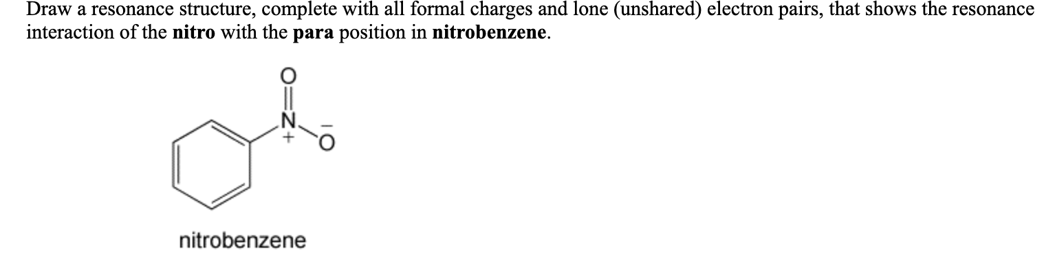 nitrobenzene resonance